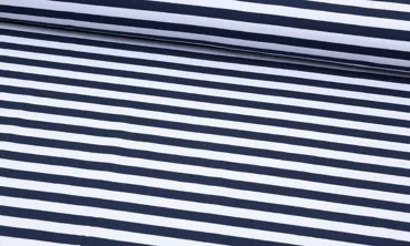 French Terry - Streifen Navy