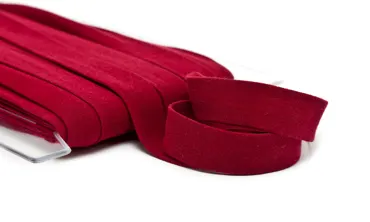 Einfassband Jersey 20 mm - Weinrot