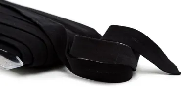 Einfassband Jersey 20 mm - Schwarz