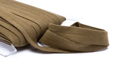 Einfassband Jersey 20 mm - Tabak