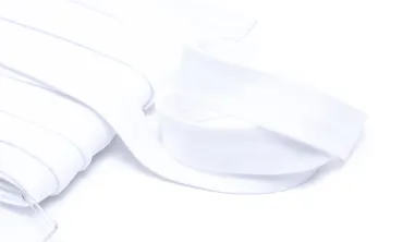 Einfassband Jersey 20 mm - Weiss