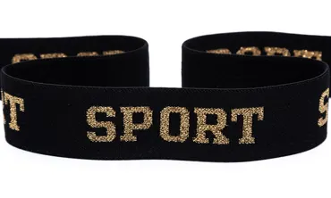 Gummiband 32 mm - Sport Gold