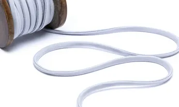 Spaghettiband elastisch - Silbergrau