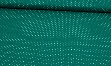 Baumwolle Cotton + Steel - Tiny Retro Dots Smaragd
