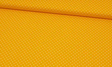 Baumwolle feine Punkte - Gelb