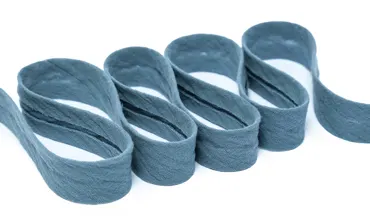 Einfassband Double Gauze 20 mm - Dunstblau