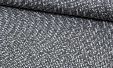 French Terry - Leinwand Optik Dunkelgrau