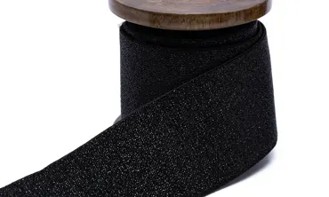 Gummiband 40 mm - Schwarz Glitzer