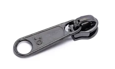 Bügelschieber lose 4 mm Gun Metal - Lasche gross