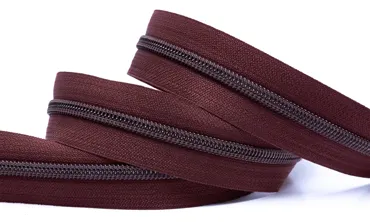 Reissverschluss 6 mm Metallic - Mahagoni Altkupfer