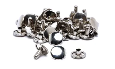 Hohlnieten Doppelkopf 11 mm - Silber