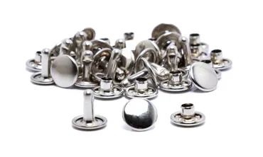 Hohlnieten Doppelkopf 9 mm - Silber