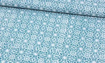 Baumwolle Blockprint - Indian Tripal Petrol