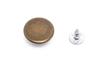 Jeansknopf - Altmessing