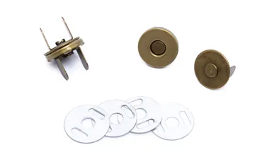 Magnetverschluss 12 mm - Altmessing