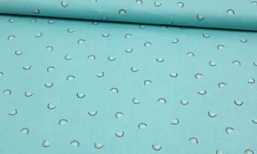 Baumwolle Cotton + Steel - Always look for Rainbows Türkis