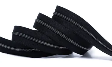 Reissverschluss 4 mm Metallic - Schwarz Gun Metal