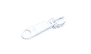 Bügelschieber lose 4 mm Lasche gross - Weiss