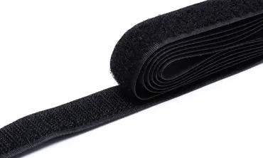 Klettverschluss 20 mm - Schwarz