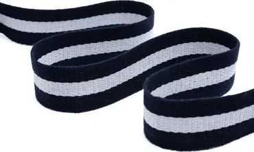 Gurtband 40 mm BP - Streifen Navy Natur