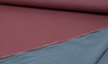 Double Gauze Bi-Color - Altpink Grau