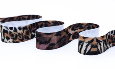 Ripsband 25 mm - Tigerlilly