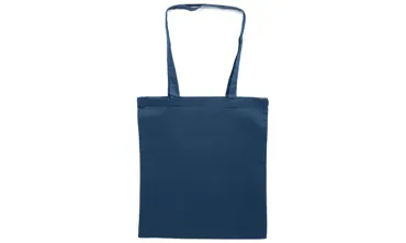 Stofftasche langer Henkel - Dunkelblau