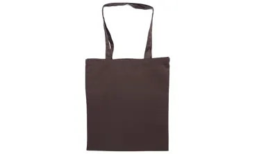 Stofftasche langer Henkel - Dunkelbraun