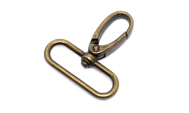 Karabiner 40 mm - Altmessing