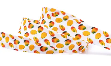 Schrägband 18 mm Früchte - Mango