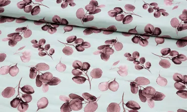 Baumwollstretch - Eucalyptus Sage Mauve