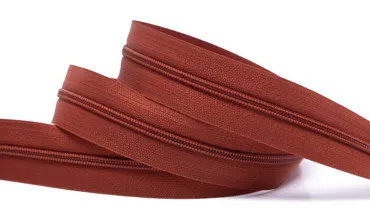 Reissverschluss 4 mm Uni - Rost