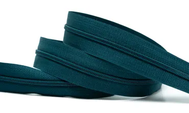 Reissverschluss 4 mm Uni - Petrol