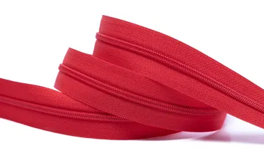 Reissverschluss 4 mm Uni - Rot