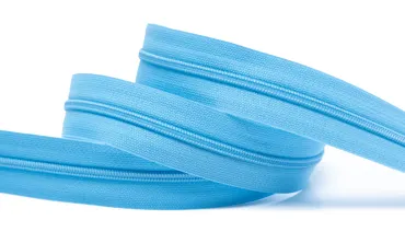 Reissverschluss 4 mm Uni - Hellblau