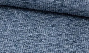 Bündchen Grob Ripp - Navy melange