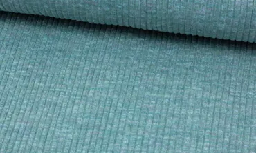 Bündchen Grob Ripp - Mint melange