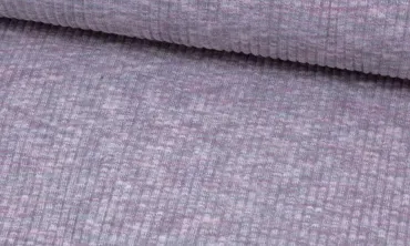 Bündchen Grob Ripp - Altrosa melange