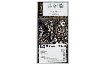 PRYM Multipac Druckknopf Camping ø 15 mm Silber