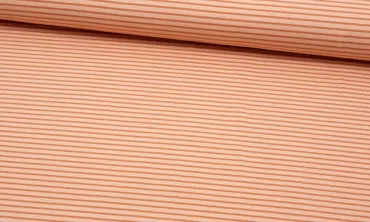 Jersey kleine Streifen - Burnt Orange Hell & Dunkel