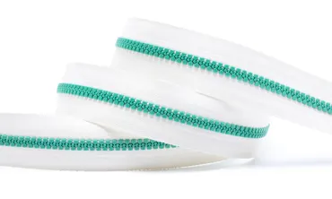 Reissverschluss BI-Color Ecru Mint