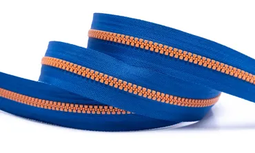 Reissverschluss BI-Color Kobalt Orange