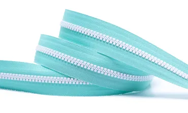 Reissverschluss BI-Color Eismint Weiss