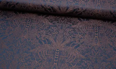 Möbel Jacquard - Leopardo Navy Copper