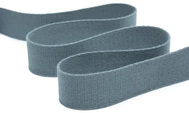Gurtband 40 mm Baumwolle Polyester - Stahlgrau