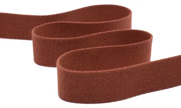 Gurtband 40 mm Baumwolle Polyester - Cognac
