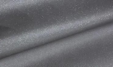 Kunstleder Glitzer - Grau