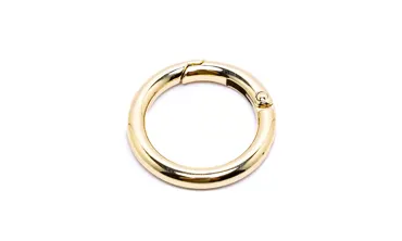 Ringkarabiner 25 mm - Light Gold