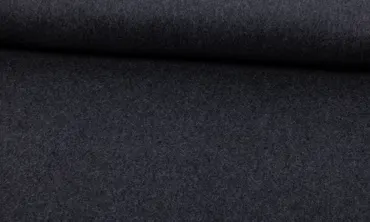 BIO Baumwoll Fleece - Dunkelgrau meliert