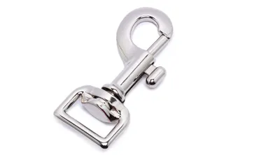 Bolzenkarabiner gerader Wirbel 20 mm - Silber